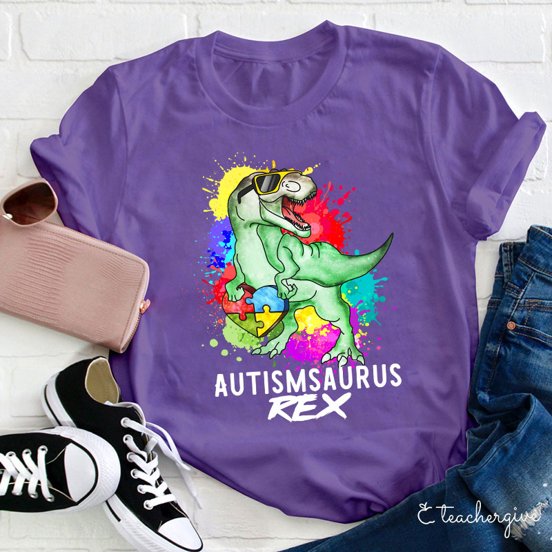 Autismsaurus Teacher T-Shirt