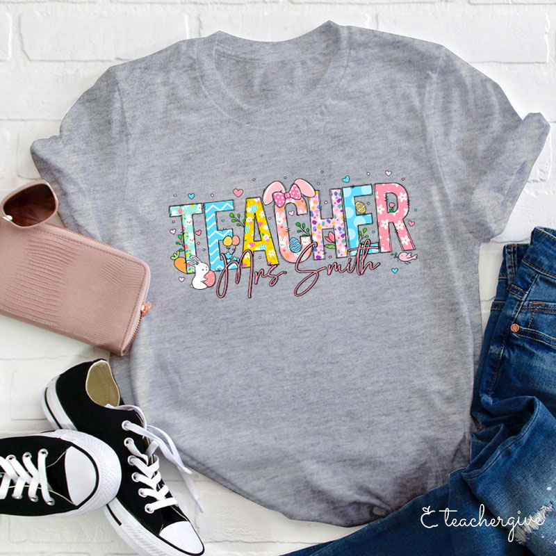 Personalized Teacher Name Teacher T-Shirt