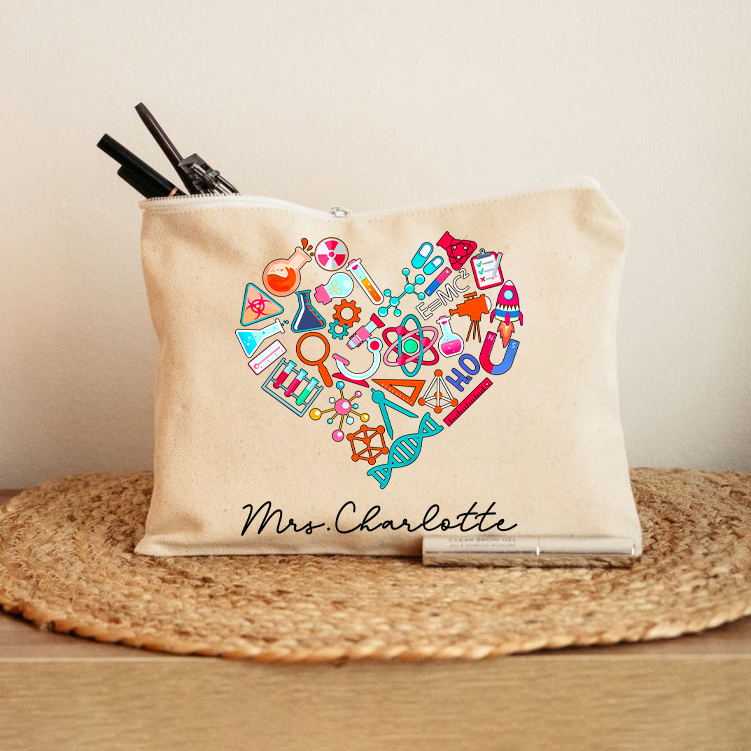 Personalized Love Science Makeup Bag