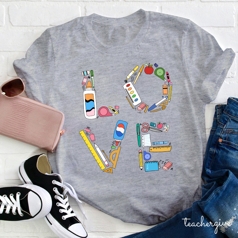 Stationery Love Teacher T-Shirt