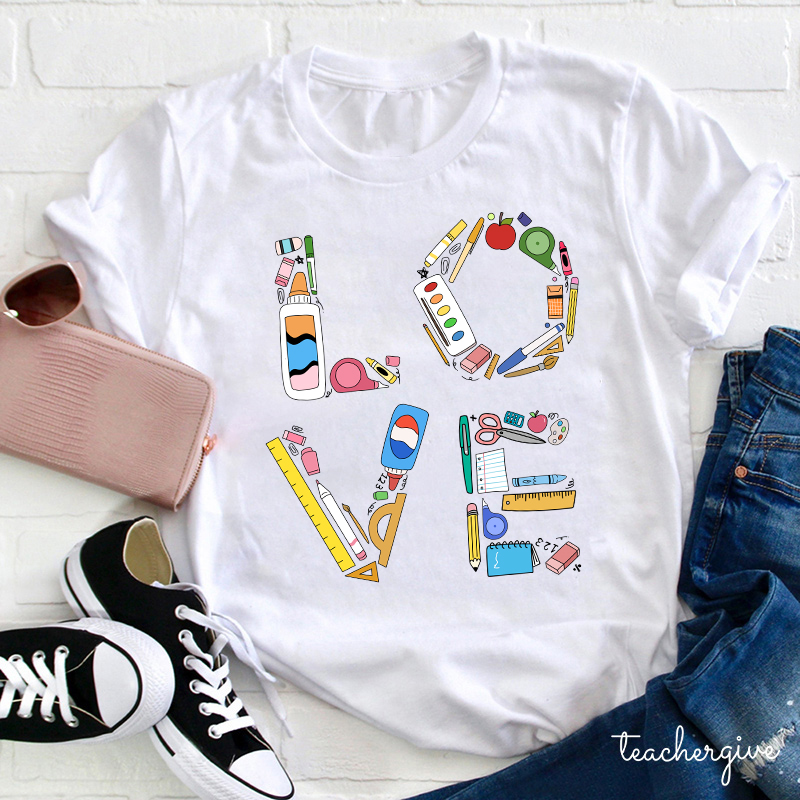 Stationery Love Teacher T-Shirt