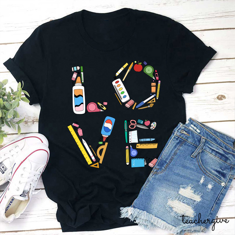 Stationery Love Teacher T-Shirt
