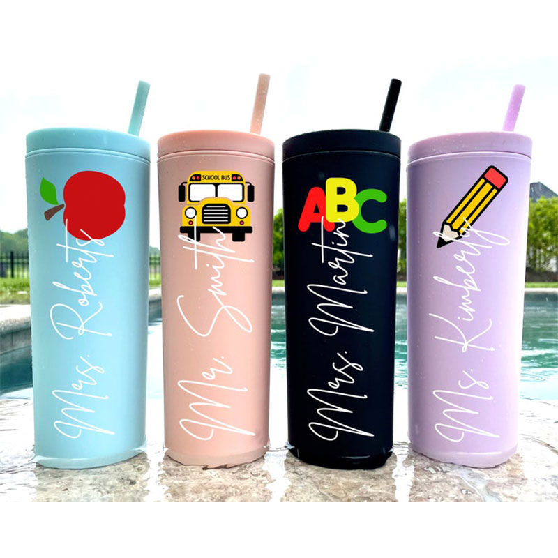 Personalized Campus Travel Teacher Skinny Tumbler