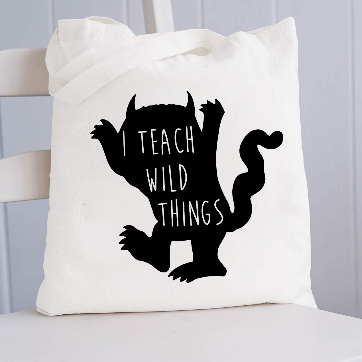 I Teach Wild Things Teacher Tote Bag
