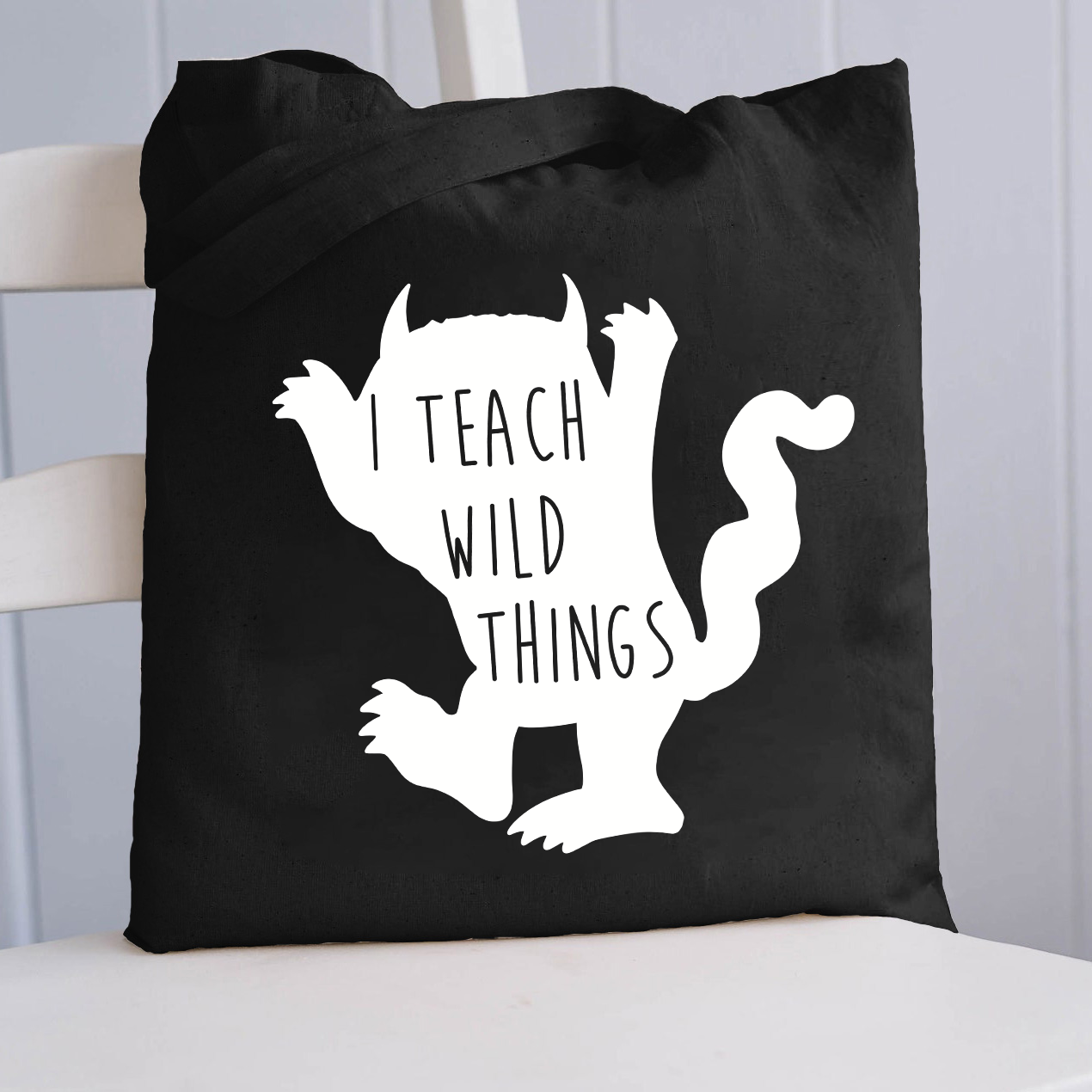 I Teach Wild Things Teacher Tote Bag