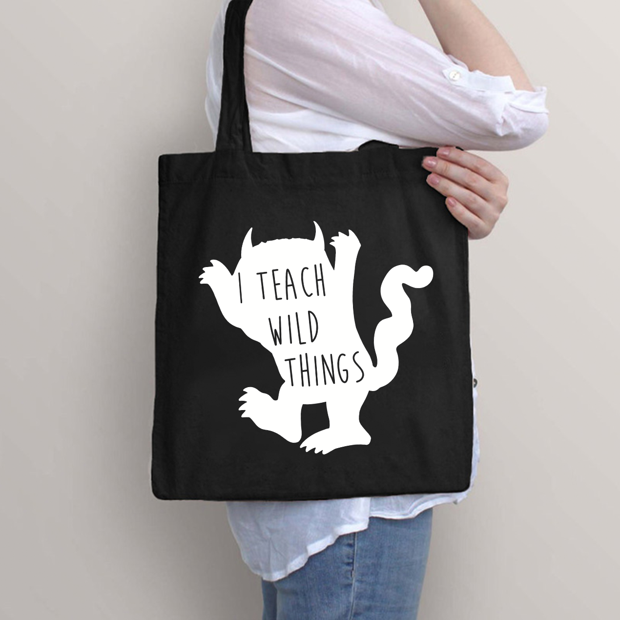 I Teach Wild Things Teacher Tote Bag