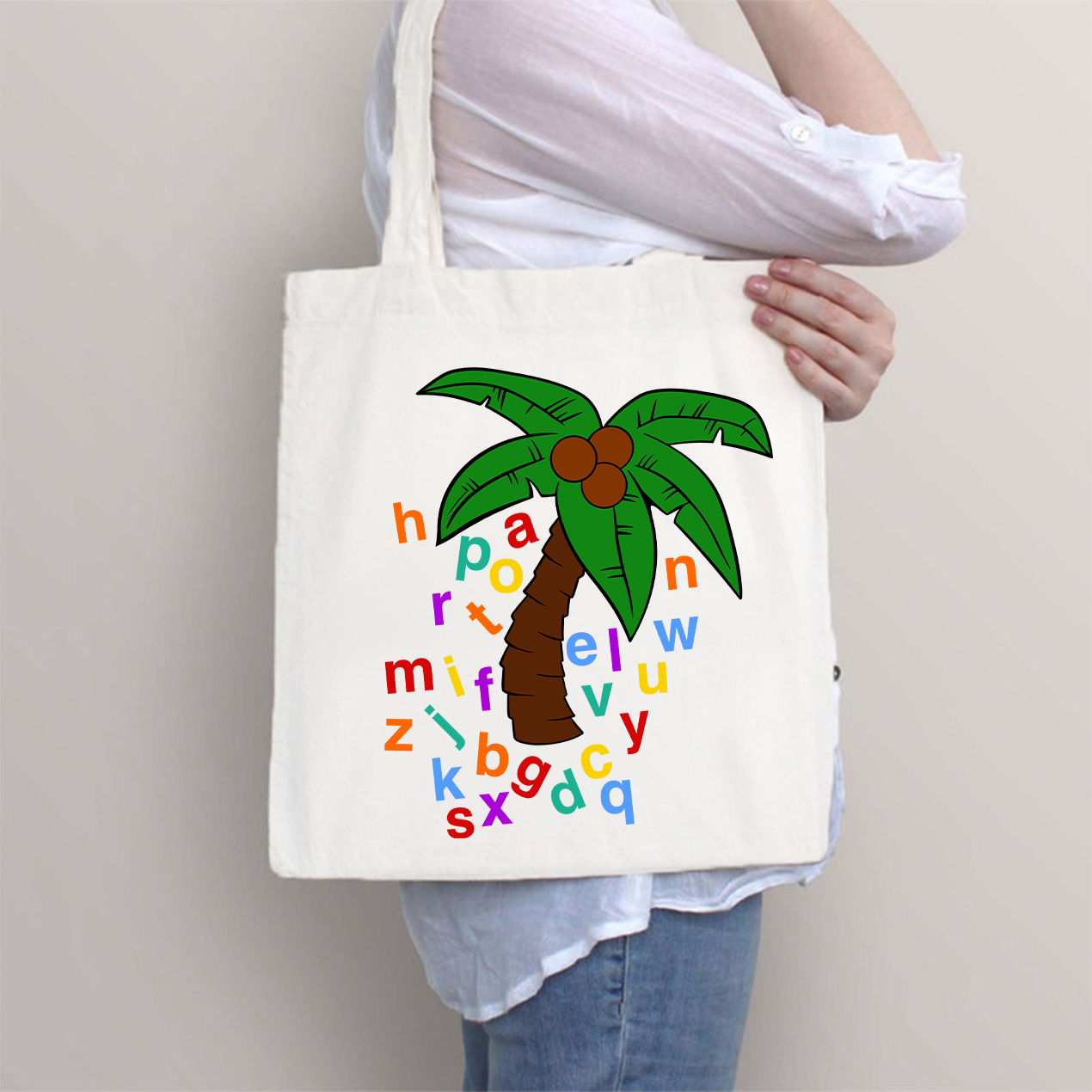 Chicka Chicka Boom Boom Tree Teacher Tote Bag
