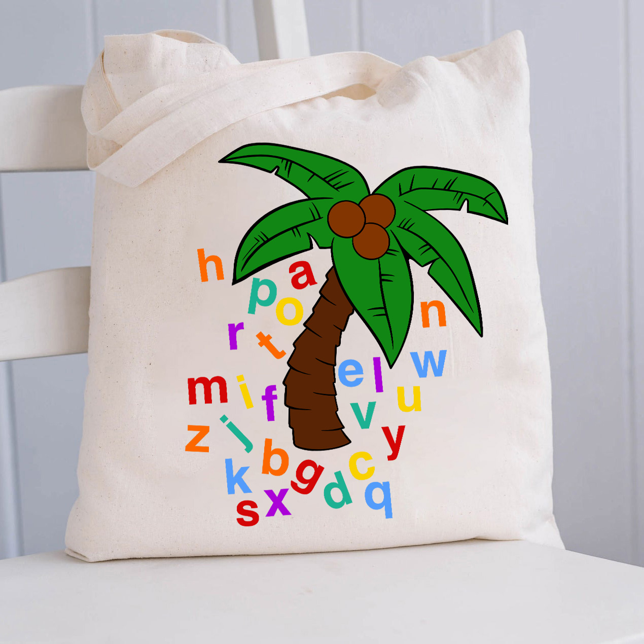 Chicka Chicka Boom Boom Tree Teacher Tote Bag