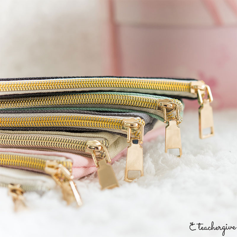 Personalized Colorful Love Teacher Makeup Bag