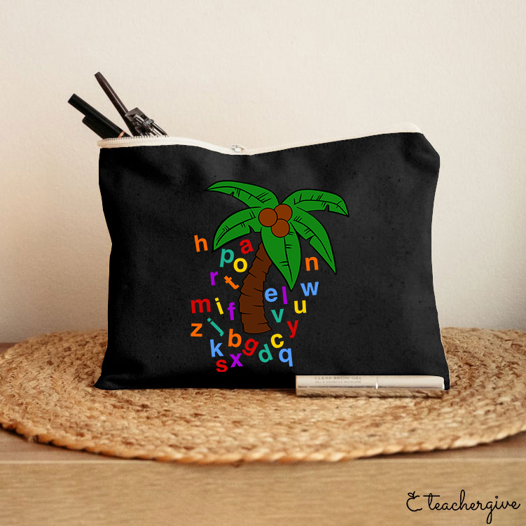 Chicka Chicka Boom Boom Tree Teacher Makeup Bag