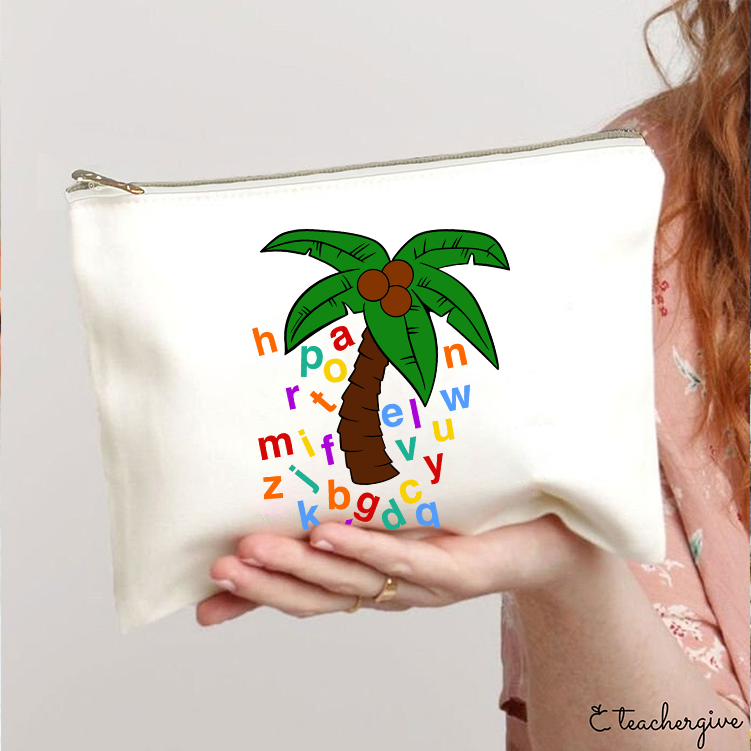 Chicka Chicka Boom Boom Tree Teacher Makeup Bag