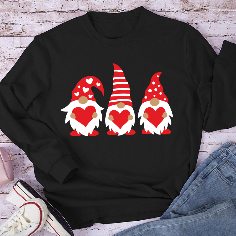 Three Love Gnomes Teacher Long Sleeve T-Shirt