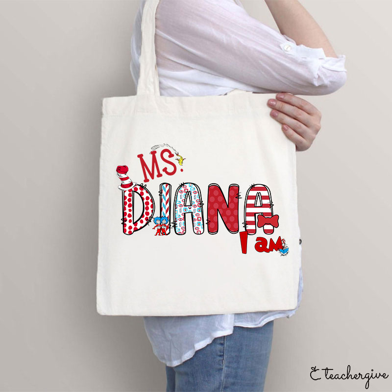 Personalized Hi Teacher Tote Bag