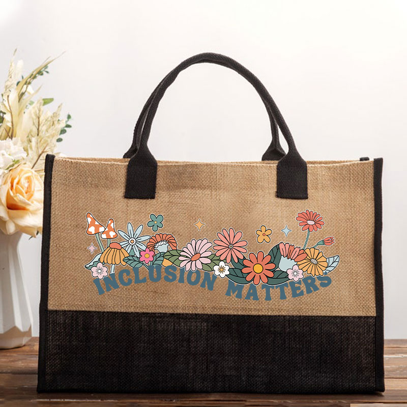 Inclusion Matters Teacher Cotton Tote Bag Sale-Teachersgram