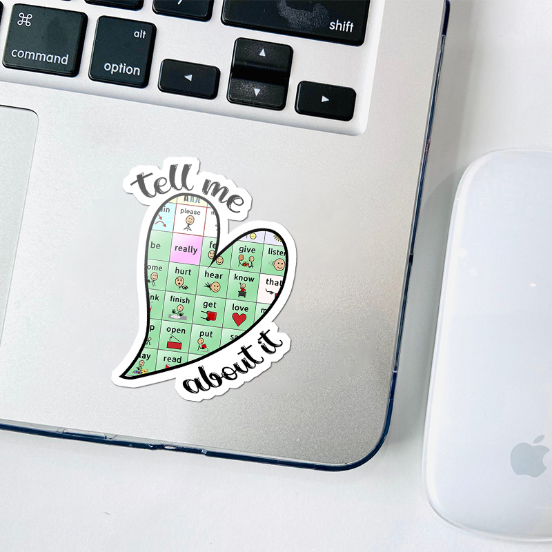 Tell Me About It Teacher Stickers