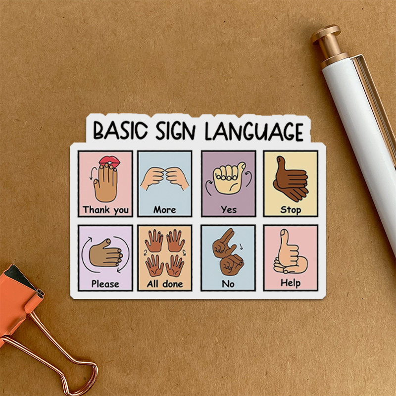 Basic Sign Language Teacher Stickers SaleTeachersgram