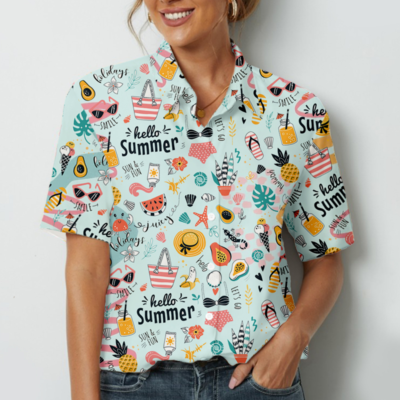 Hello Summer Teacher Short Sleeve Shirt