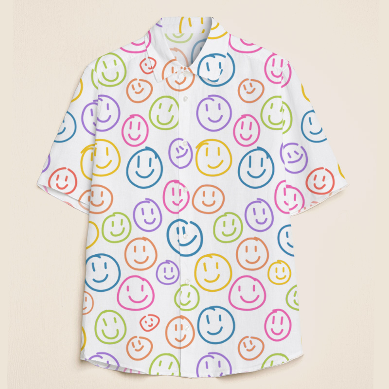 Smiley Face Teacher Short Sleeve Shirt