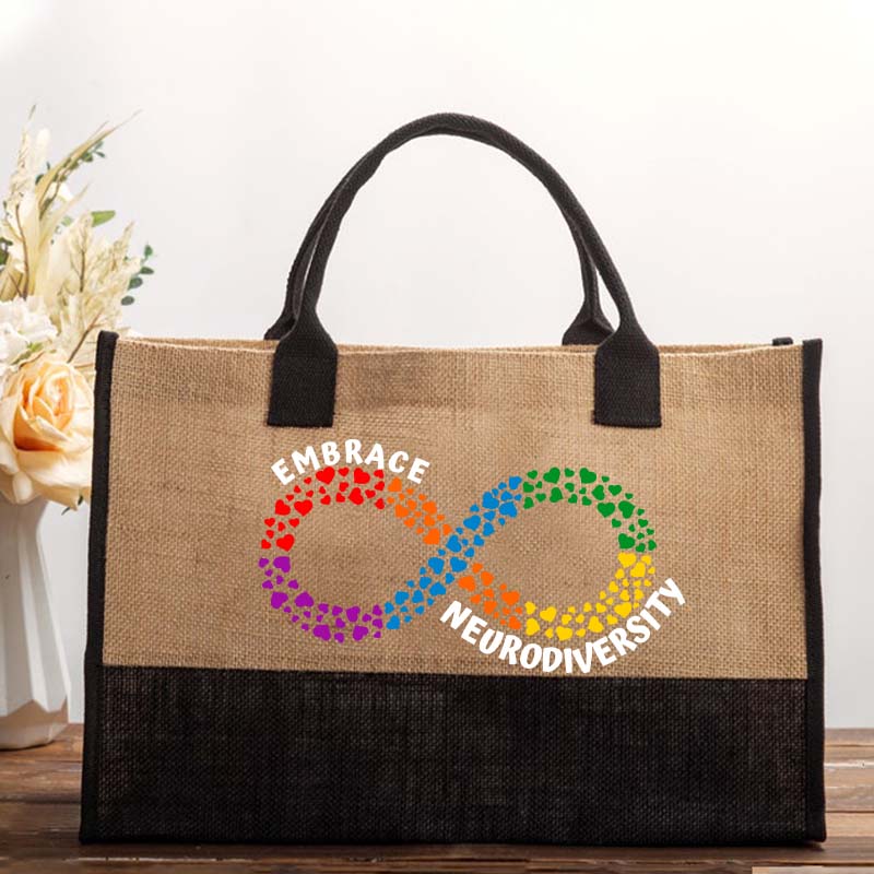 Embrace Neurodiversity Teacher Cotton Tote Bag