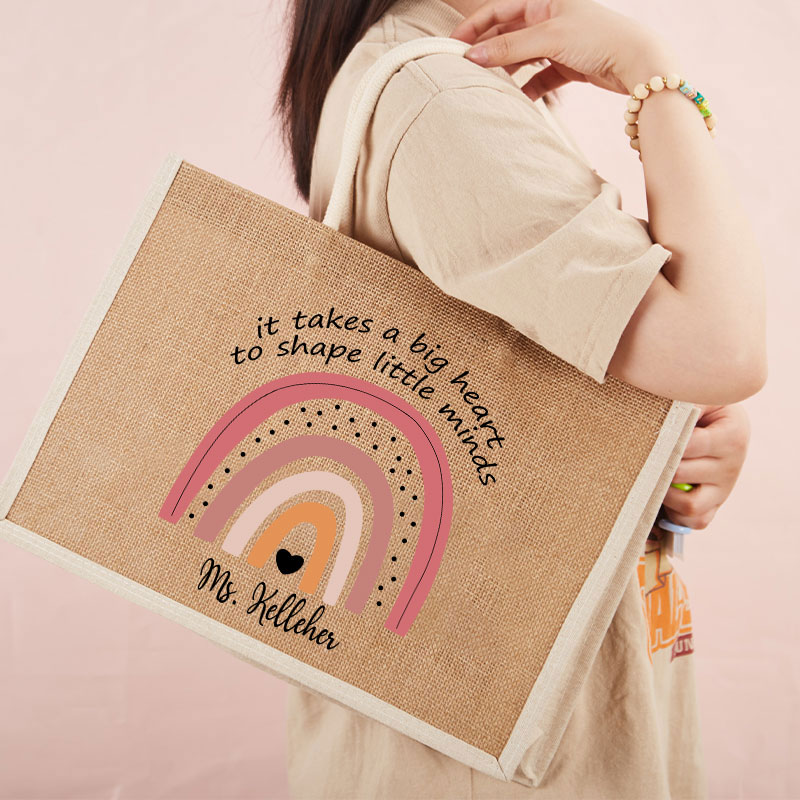 Personalized Name Teacher Lunch Bag