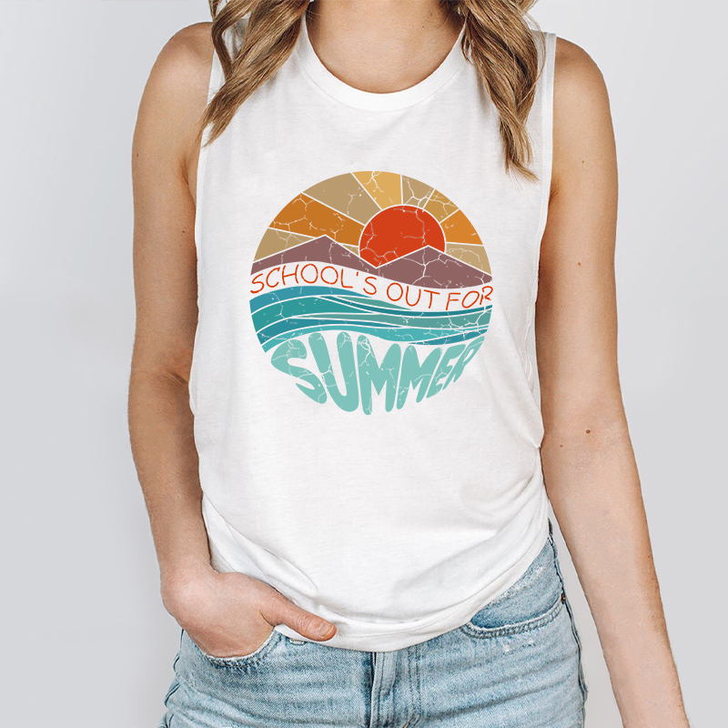 School Is Out For Summer Teacher Tank Top