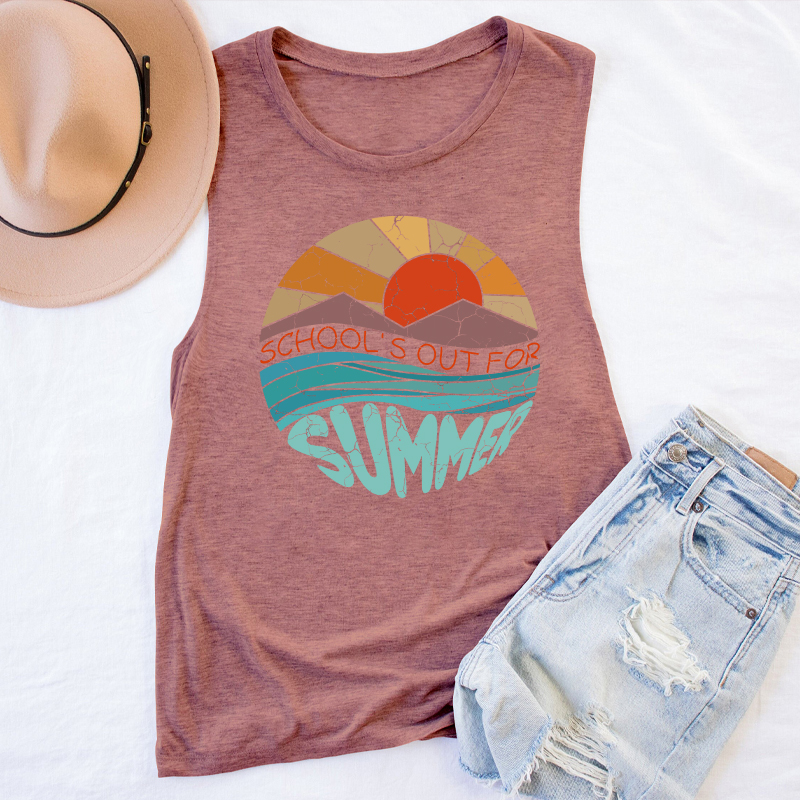 School Is Out For Summer Teacher Tank Top
