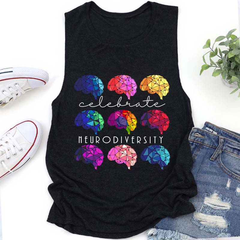 Celebrate Neurodiversity Teacher Tank Top
