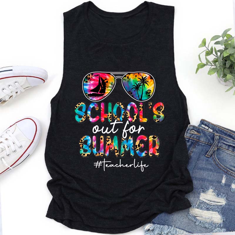 Schools Out For Summer Teacher Tank Top