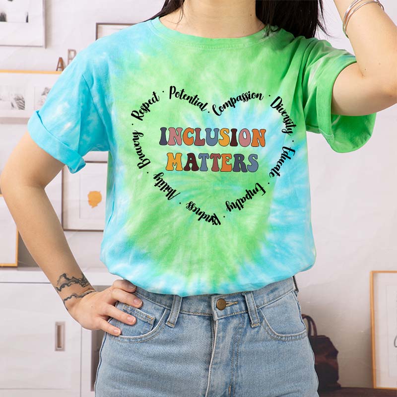 Inclusion Matters Teacher Tie-dye T-Shirt