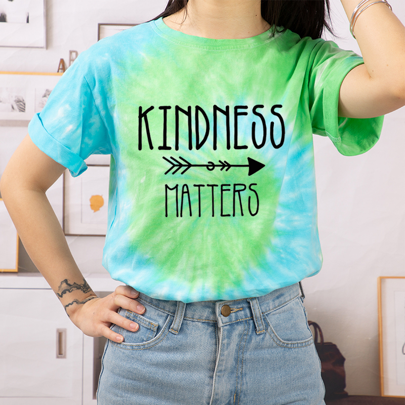 Kindness Matters Teacher Tie-dye T-Shirt