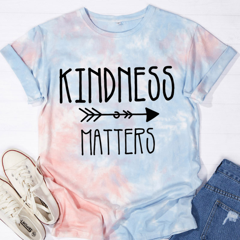 Kindness Matters Teacher Tie-dye T-Shirt