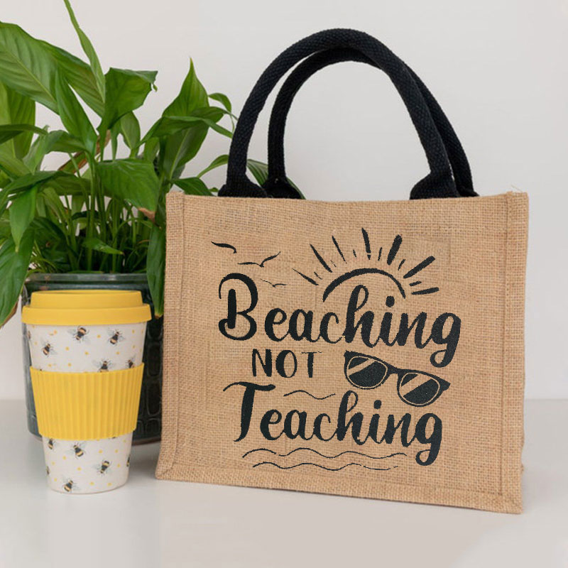 Beaching Not Teaching Teacher Lunch Bag