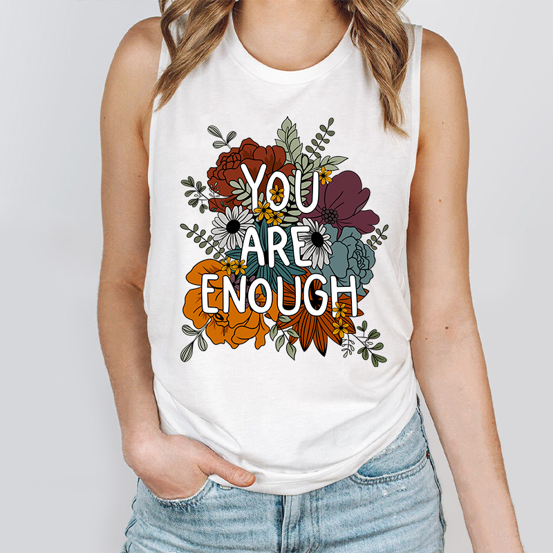 You Are Enough Teacher Teacher Tank Top