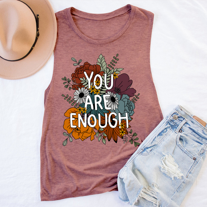 You Are Enough Teacher Teacher Tank Top