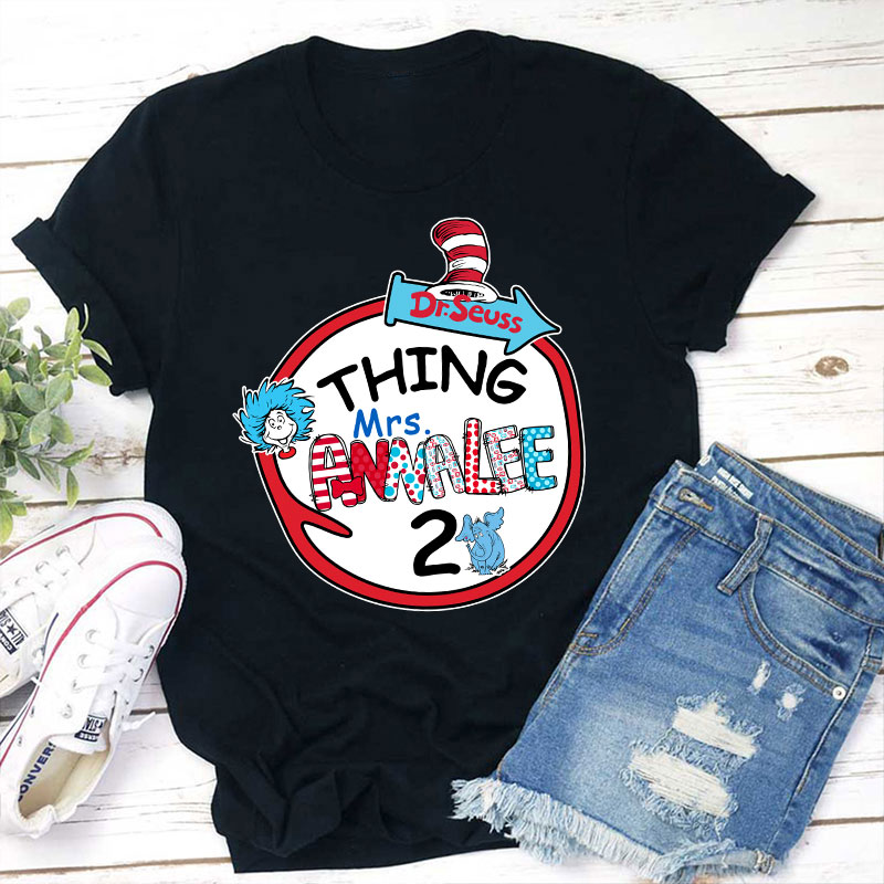Personalized Name Children's Book Teacher T-Shirt
