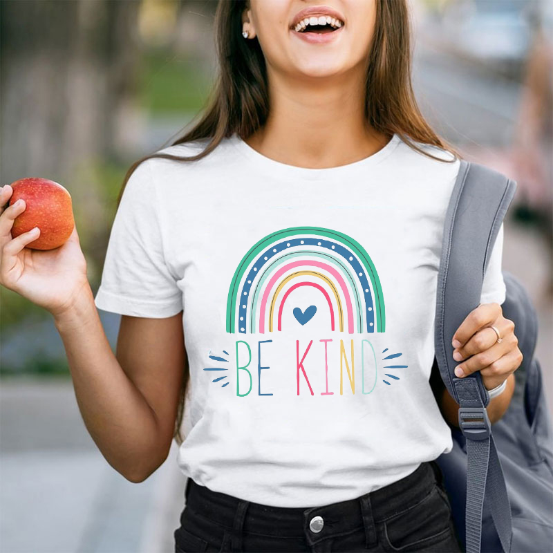 Rainbow Be Kind Teacher T-Shirt