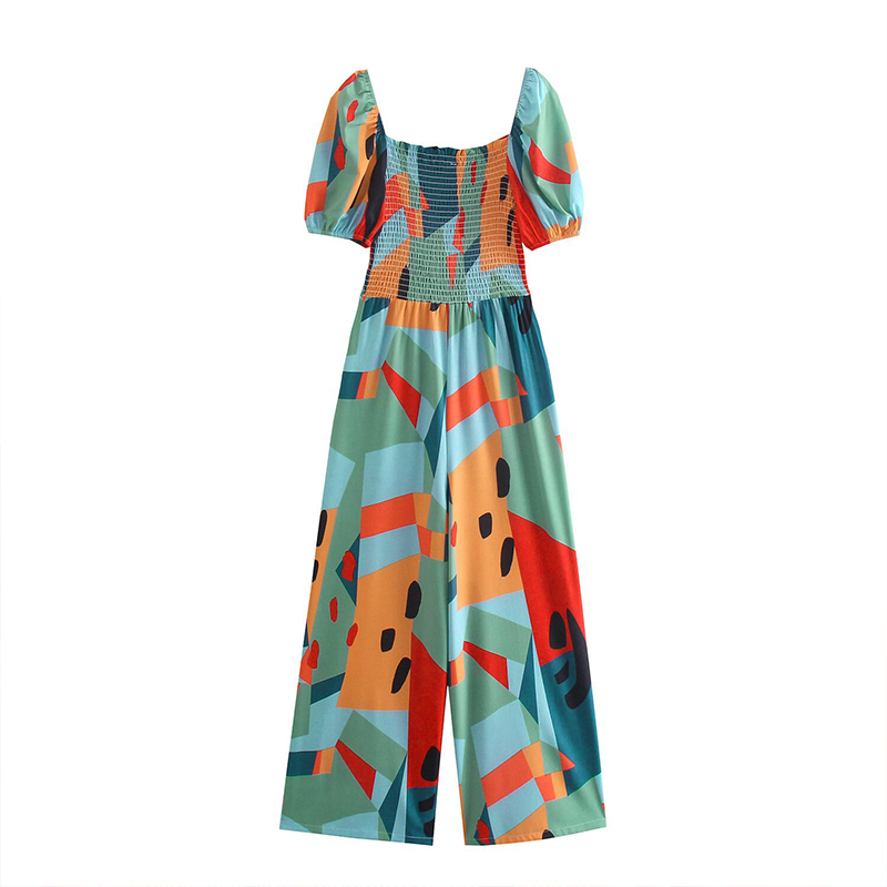 Colorful Printed Jumpsuit