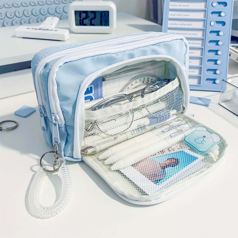 Personalized Colorful Large Volume Simple Pencil Case