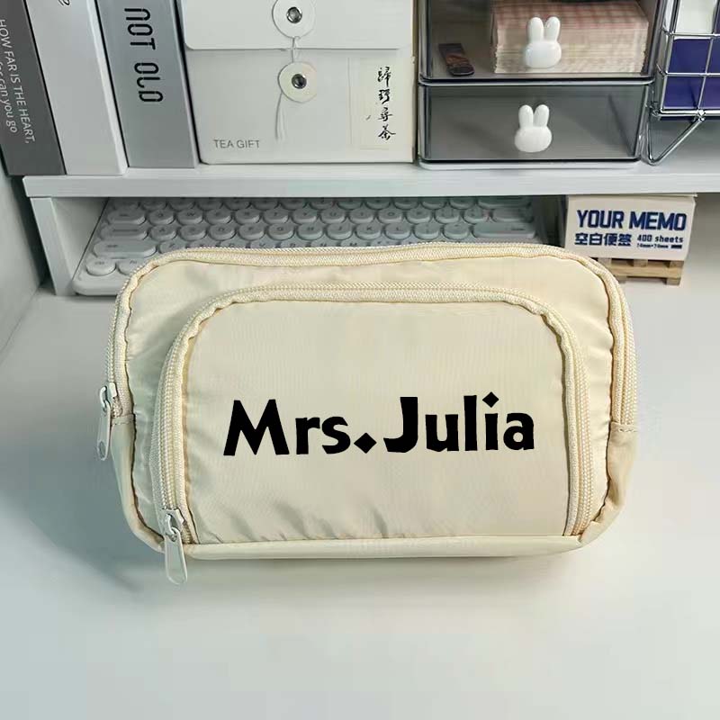 Personalized Colorful Large Volume Simple Pencil Case