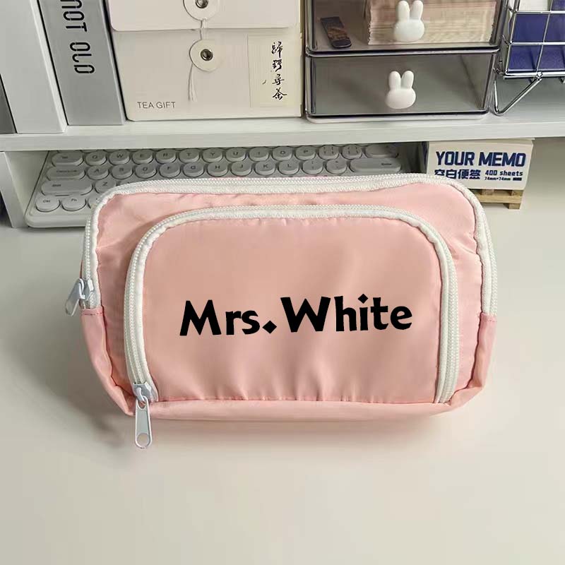 Personalized Colorful Large Volume Simple Pencil Case