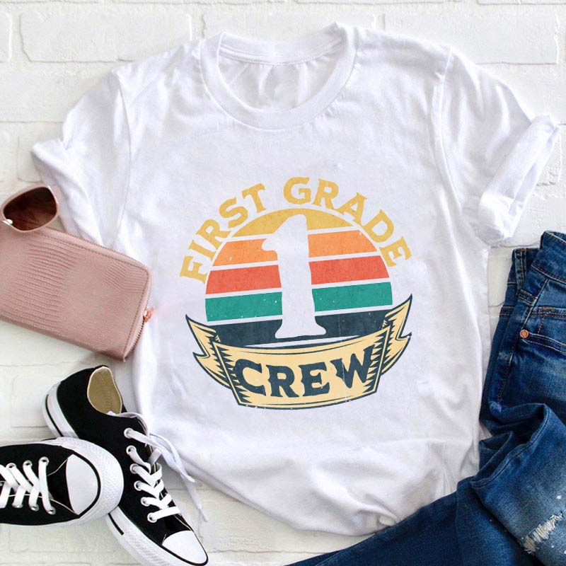 Personalized Grade Crew Teacher T-Shirt