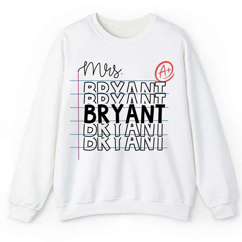 Personalized Teacher Name Teacher Sweatshirt