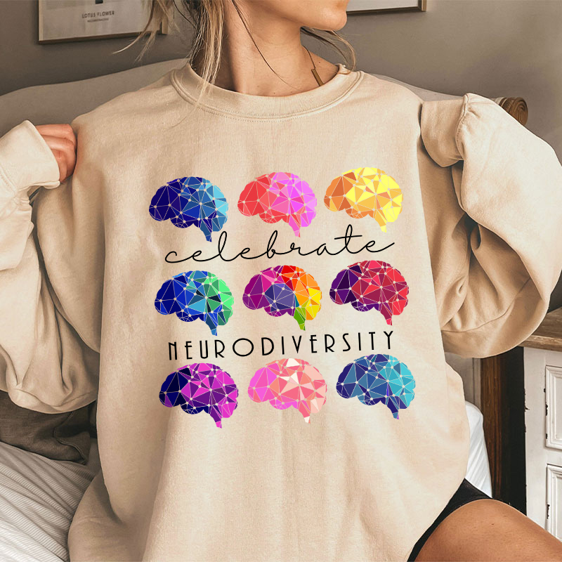 Celebrate Neurodiversity Teacher Sweatshirt