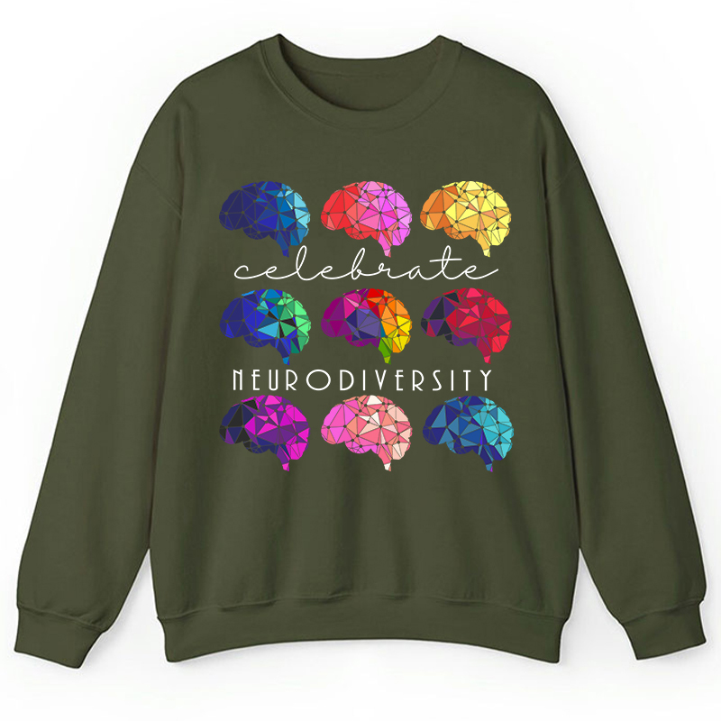 Celebrate Neurodiversity Teacher Sweatshirt