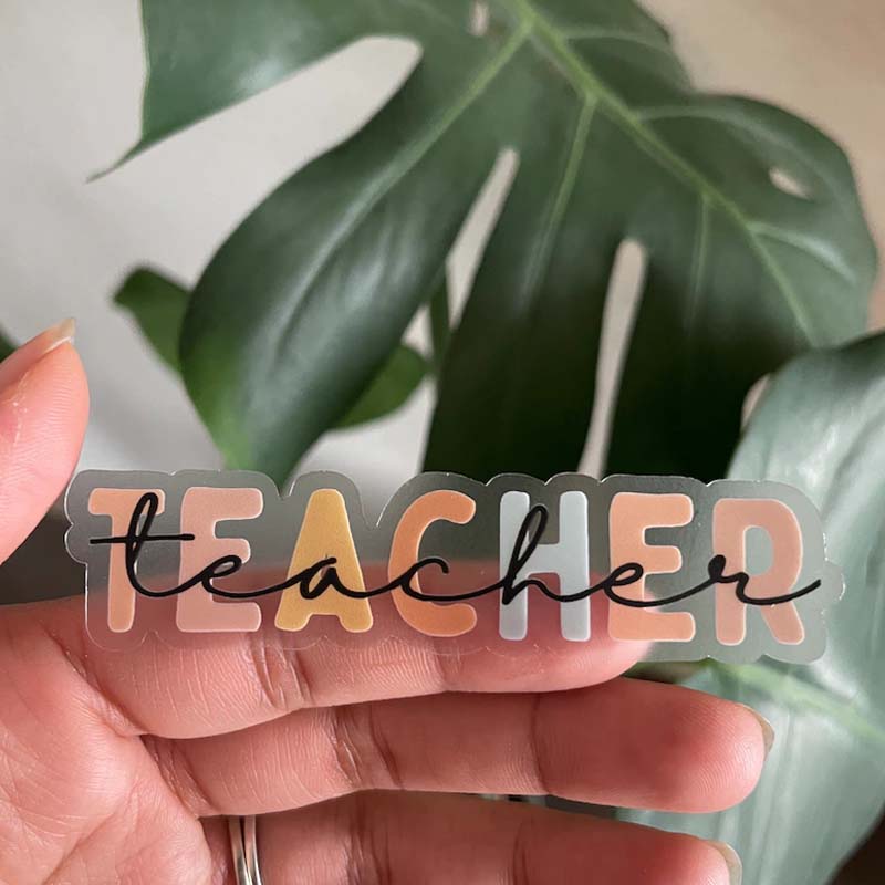 Teacher Word Teacher Stickers