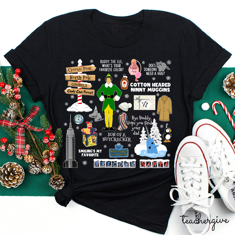 Welcome Santa Teacher T-Shirt