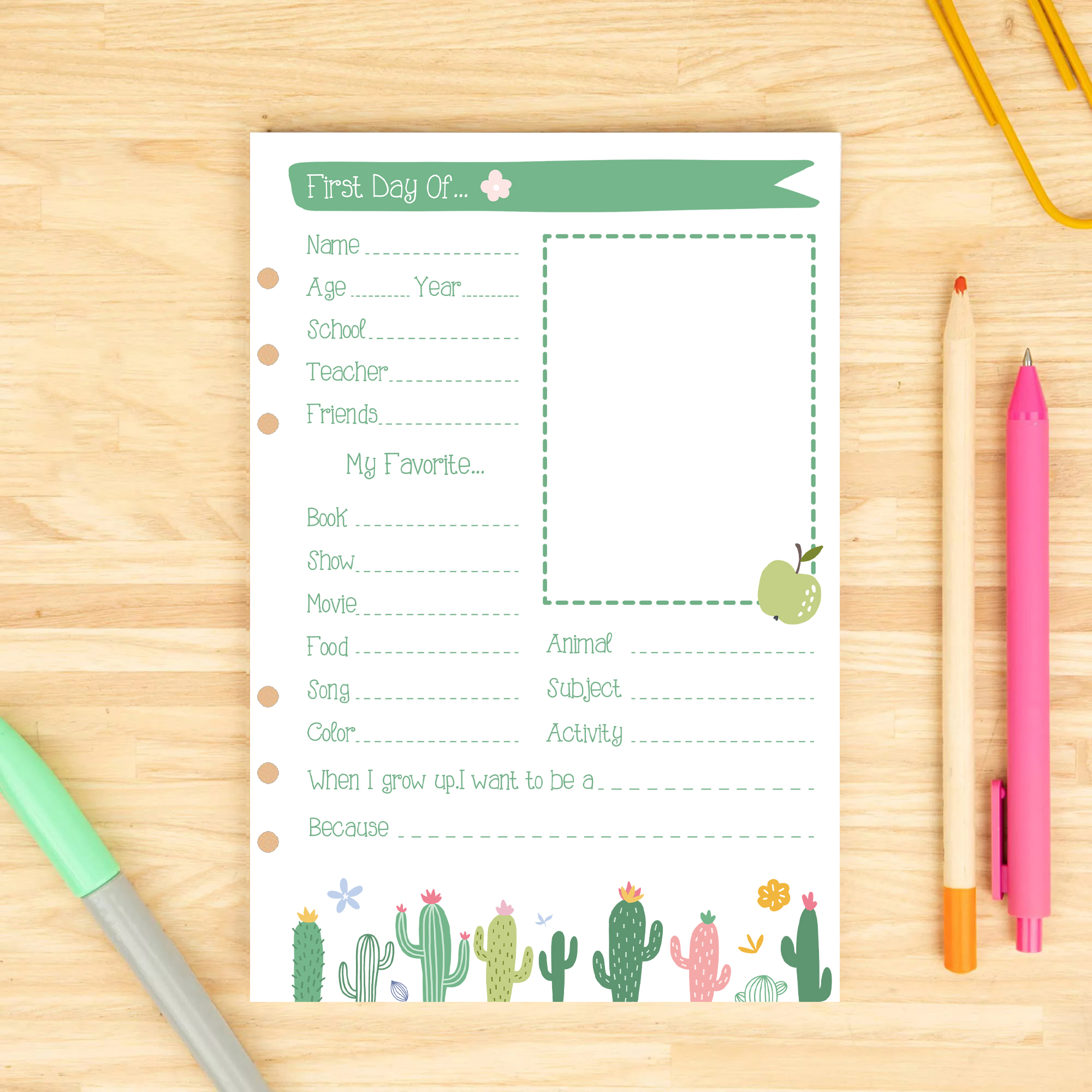 Personalized Exquisite First Day Of  Notepad