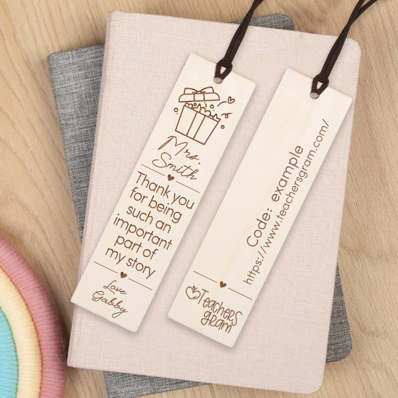 Personalized Gift Voucher Teacher Bookmark