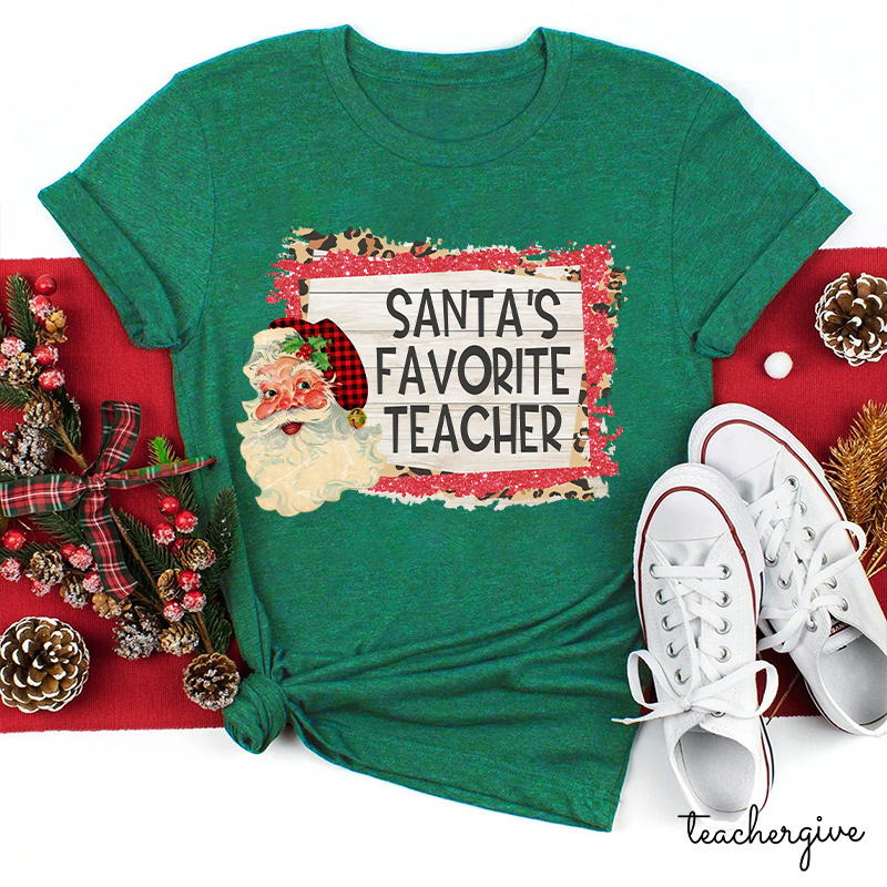 Santa's Favorite Teacher T-Shirt