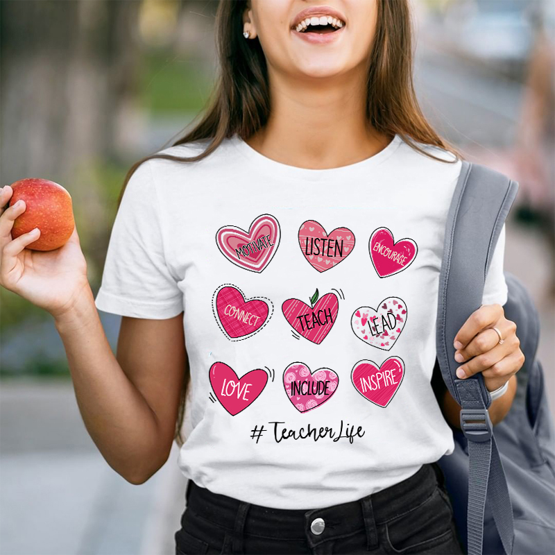 Motivate Listen Encourage Teacher T-Shirt